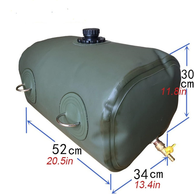 El tanque diesel de la vejiga del combustible del aceite de TPU suave flexible portátil