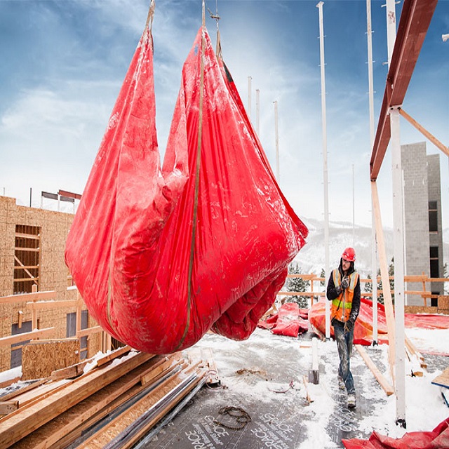 Lona para remoción de nieve de construcción resistente