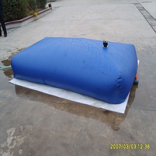 Tanques de almacenamiento de agua de vejiga de almohada de PVC flexible portátil