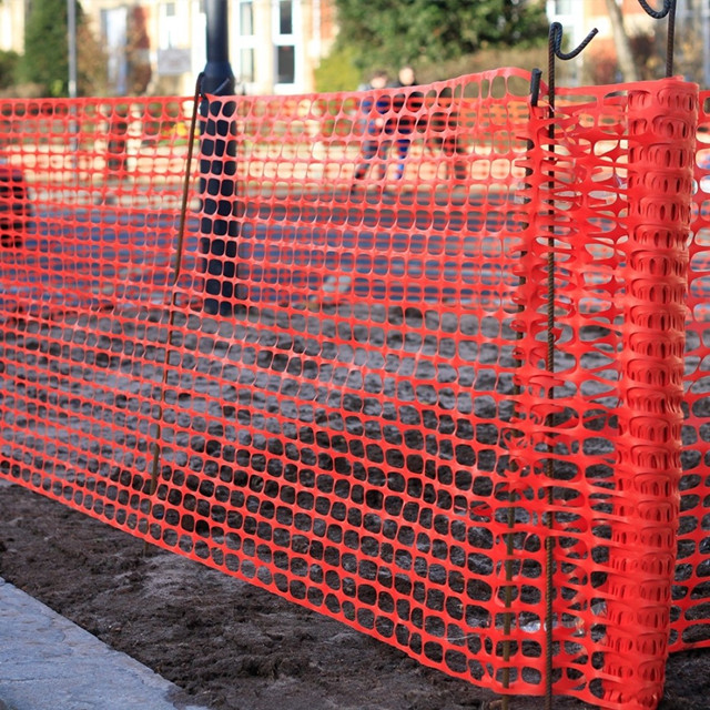 Red de valla de seguridad de barrera de malla de plástico