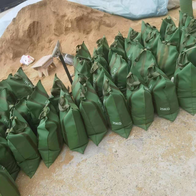 Bolsas de arena de barrera de agua de control de inundaciones de lona personalizadas