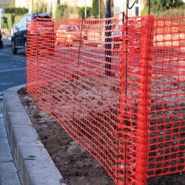 Red de valla de seguridad de barrera de malla de plástico